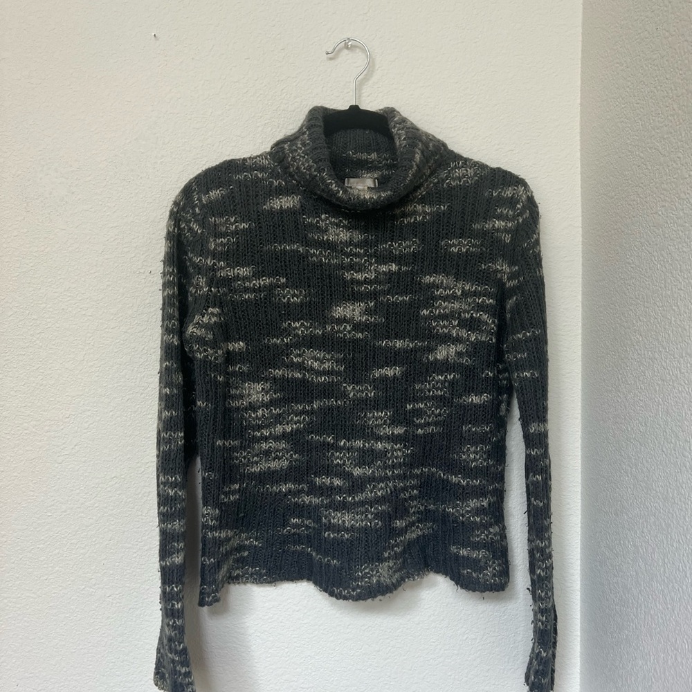 Gray Turtleneck Sweater